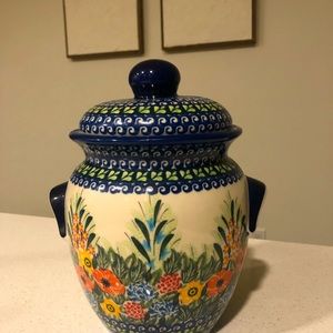 Polish Pottery Canister